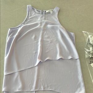 Elizabeth & James Lavender Sleeveless Layered Top